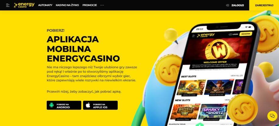Energy Casino Mobile App