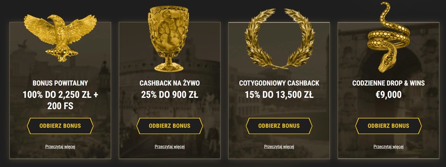 Casinoly kasyno bonusy